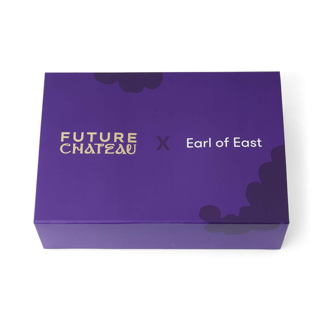 Future Château x Earl of East gift box, seen from above